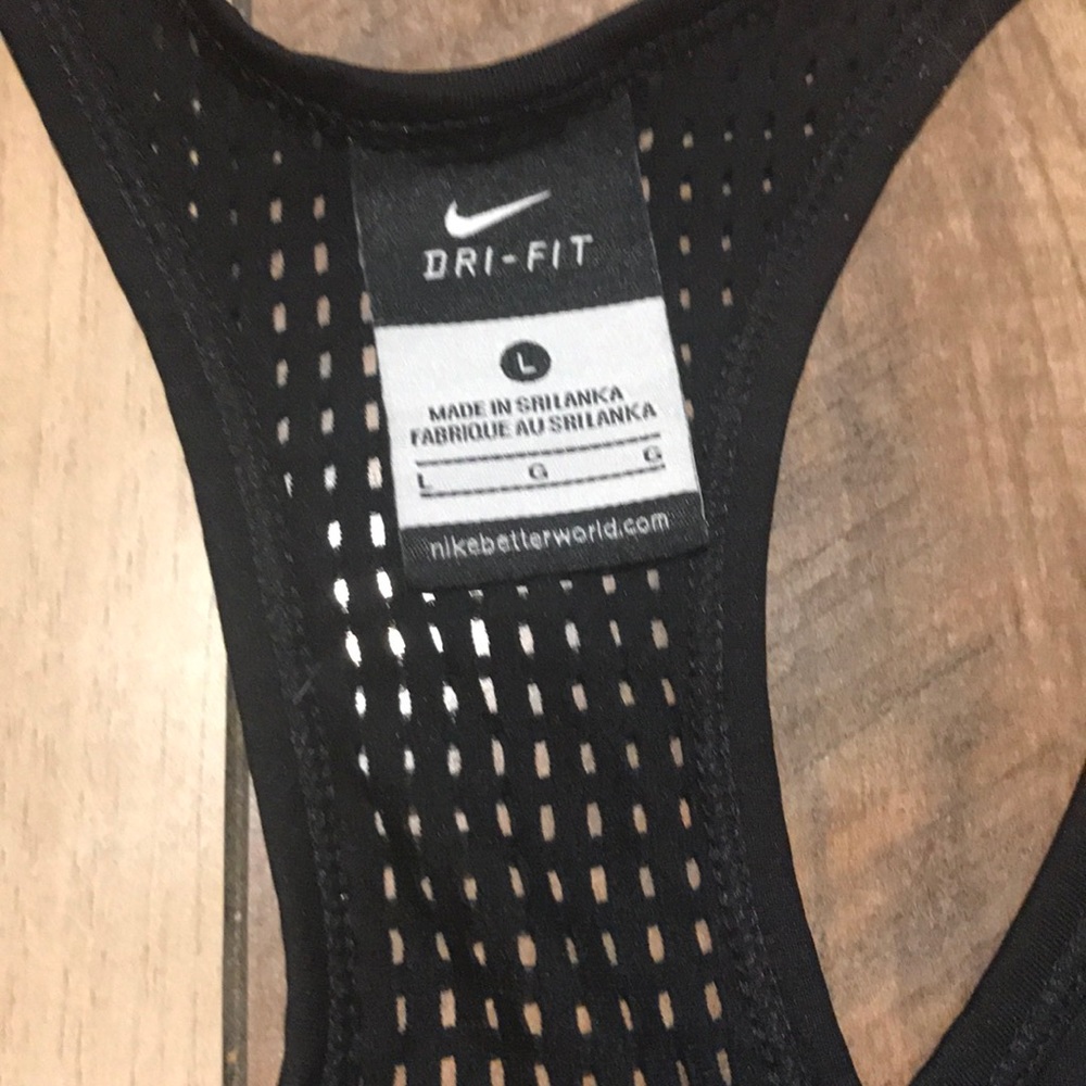NIKE black mesh Razorback tank top - Picture 4 of 7